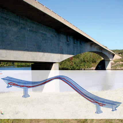Modal analysis of the Pont des Piles Bridge